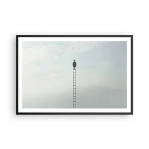 Poster în ramă neagră - Fii deasupra - 91x61 cm