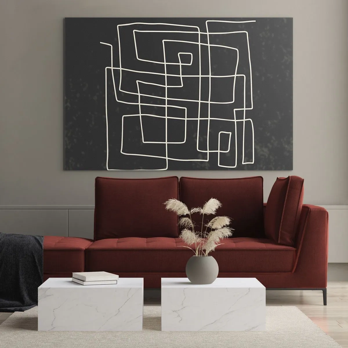 Tablou pe sticlă - Nu atât de simplu - 100x70 cm