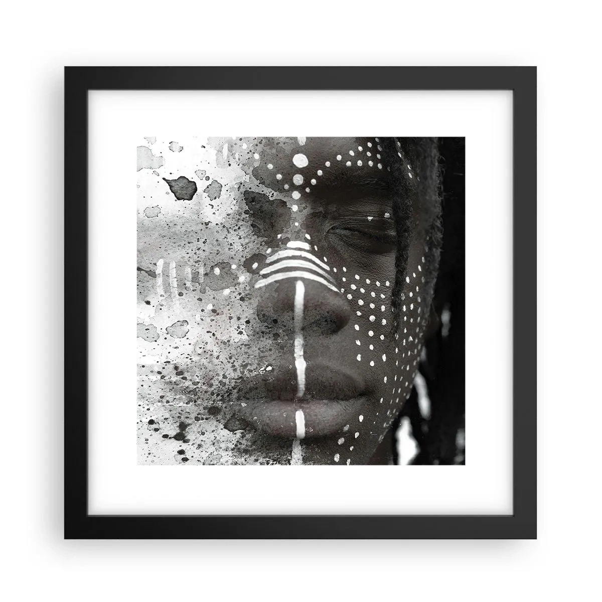 Poster în ramă neagră - Descoperă spiritul original - 30x30 cm