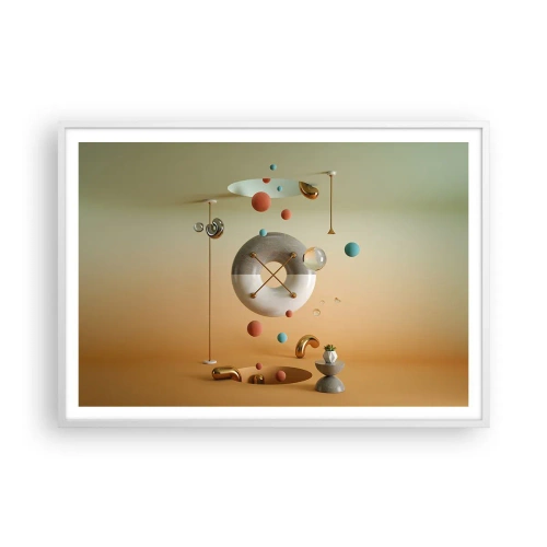 Poster în ramă albă - Orice se poate întâmpla - 100x70 cm