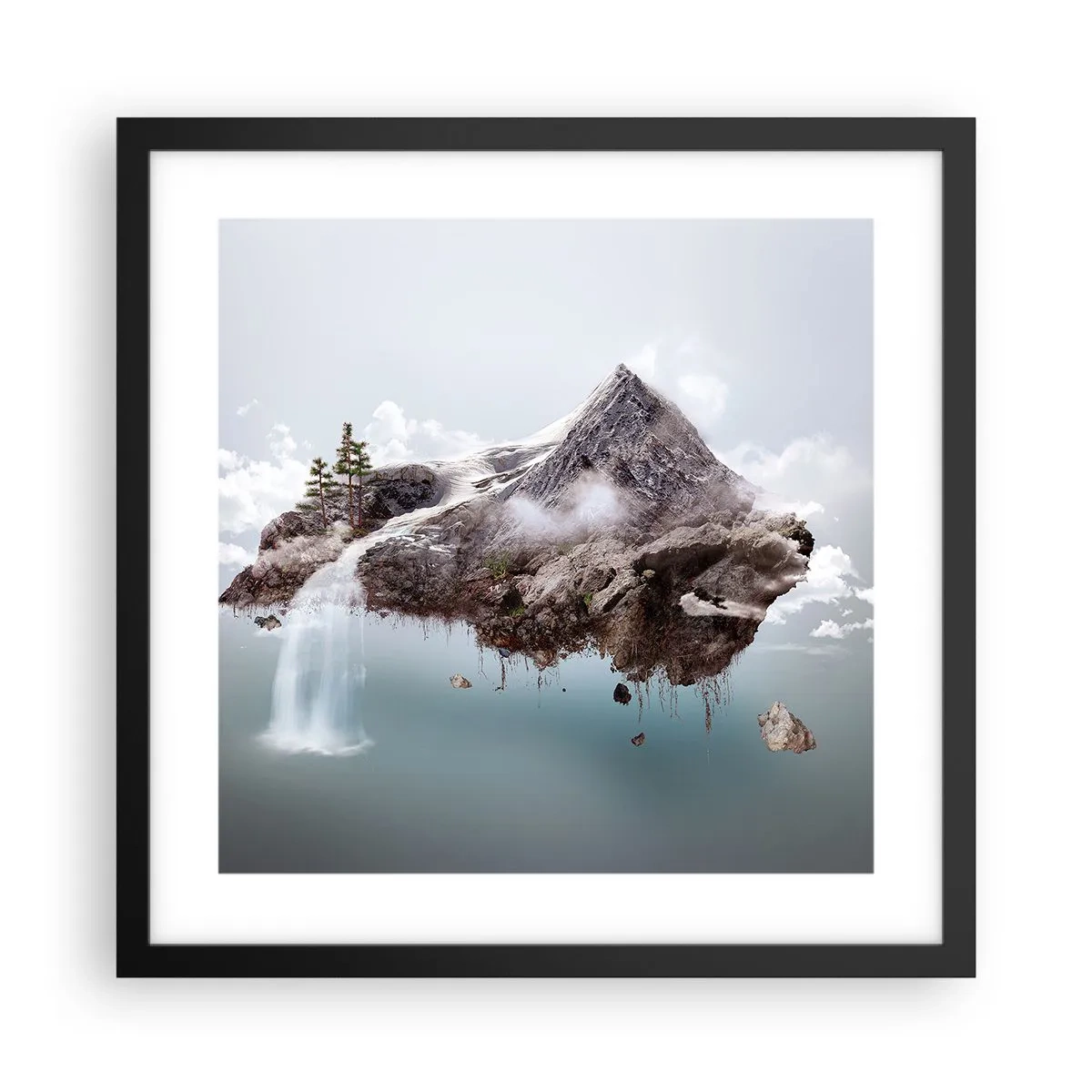 Poster în ramă neagră - Prin ochii unui suprarealist - 40x40 cm