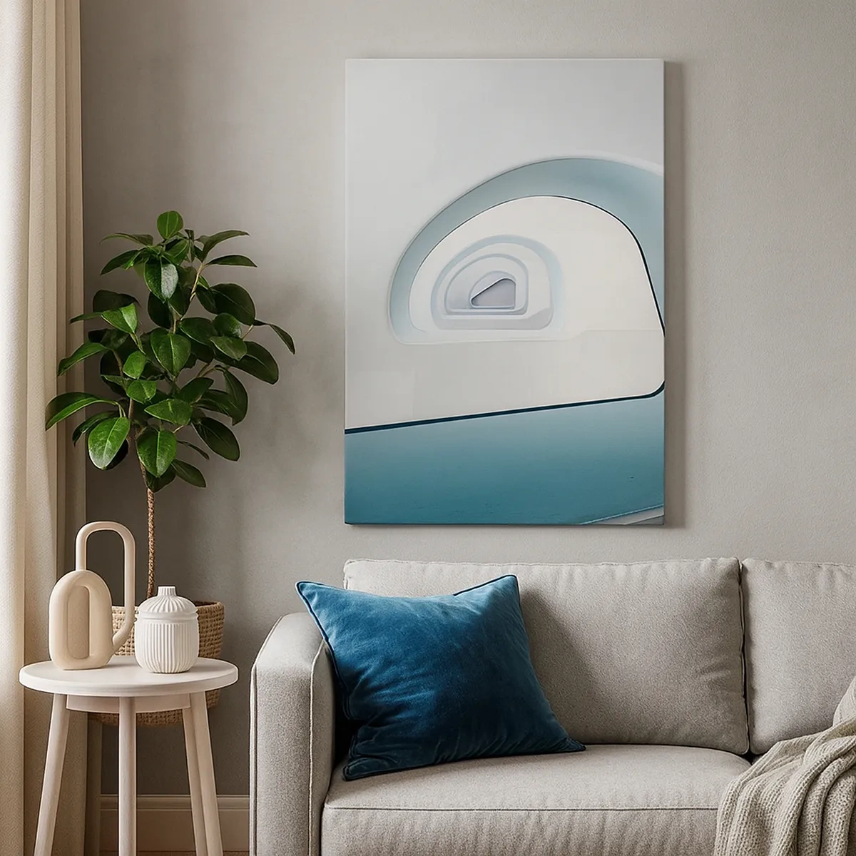 Tablou pe pânză - Până la fundul albastrului - 50x70 cm