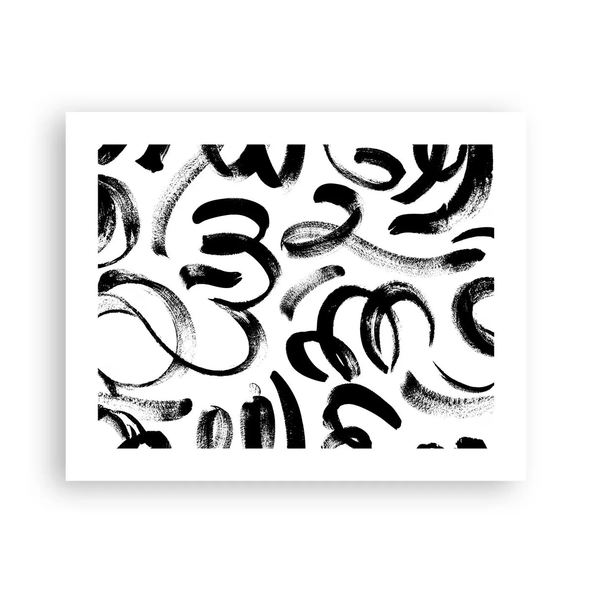 Poster - Negru pe alb - 50x40 cm
