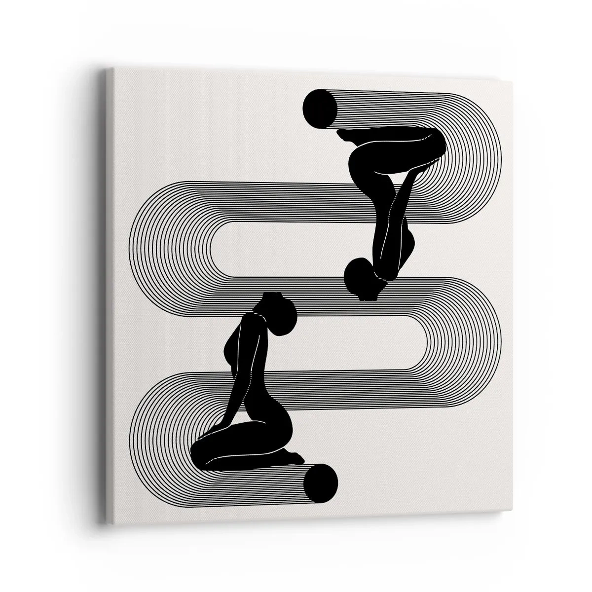 Tablou pe pânză - Simetrie senzuală - 40x40 cm