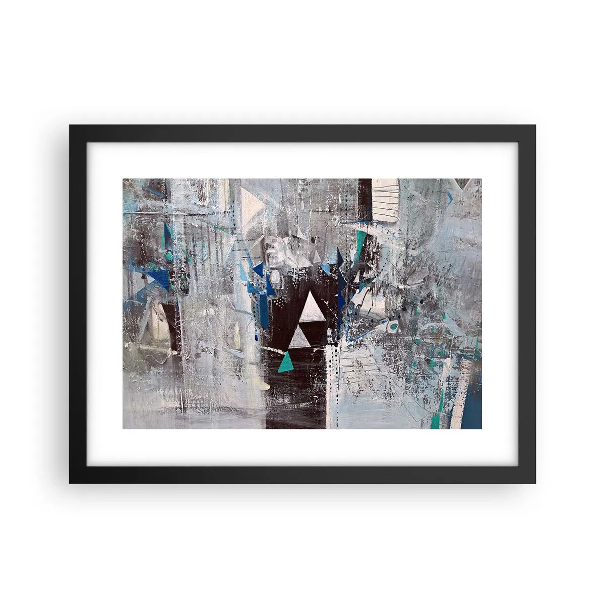 Poster în ramă neagră - Ordinea superioară a triunghiurilor - 40x30 cm