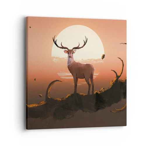 Tablou pe pânză - Această noapte este diferită de oricare alta - 40x40 cm