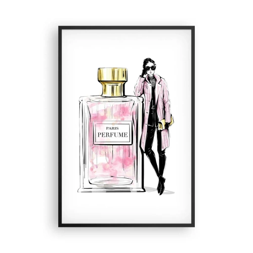 Poster în ramă neagră - Senzualitate pariziană - 61x91 cm