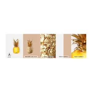 Mostră de Tapet Standard Eco - Ananas de împărțit - Ananas, Fructe, Desert - 100x30 cm