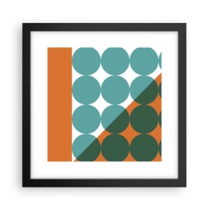 Poster în ramă neagră - Sus și pe diagonală - 30x30 cm