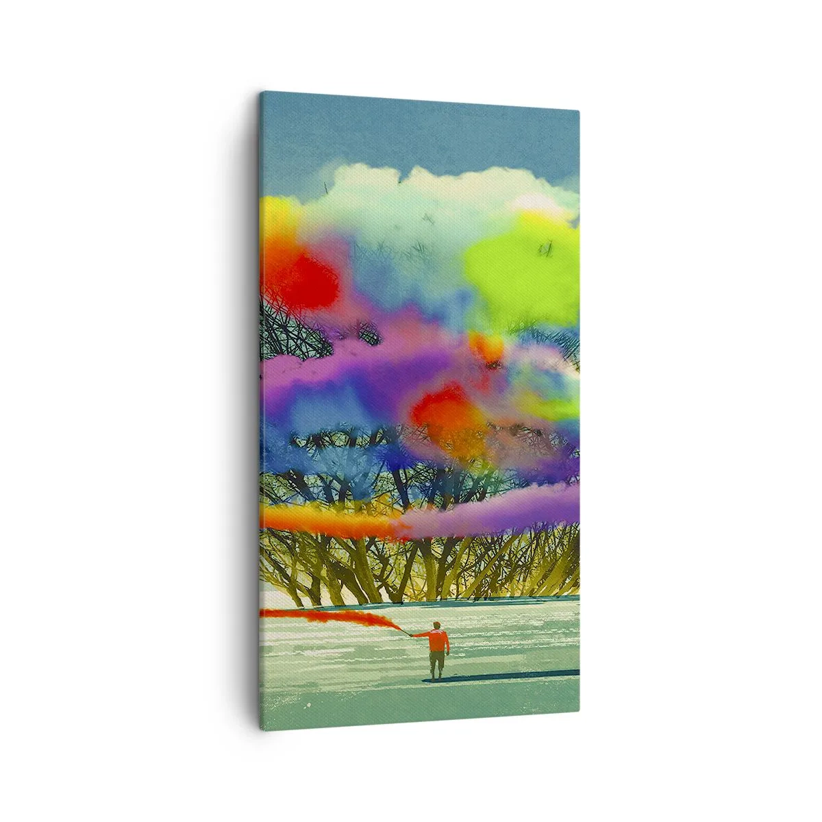 Tablou pe pânză - Aducând această lume la viață - 45x80 cm