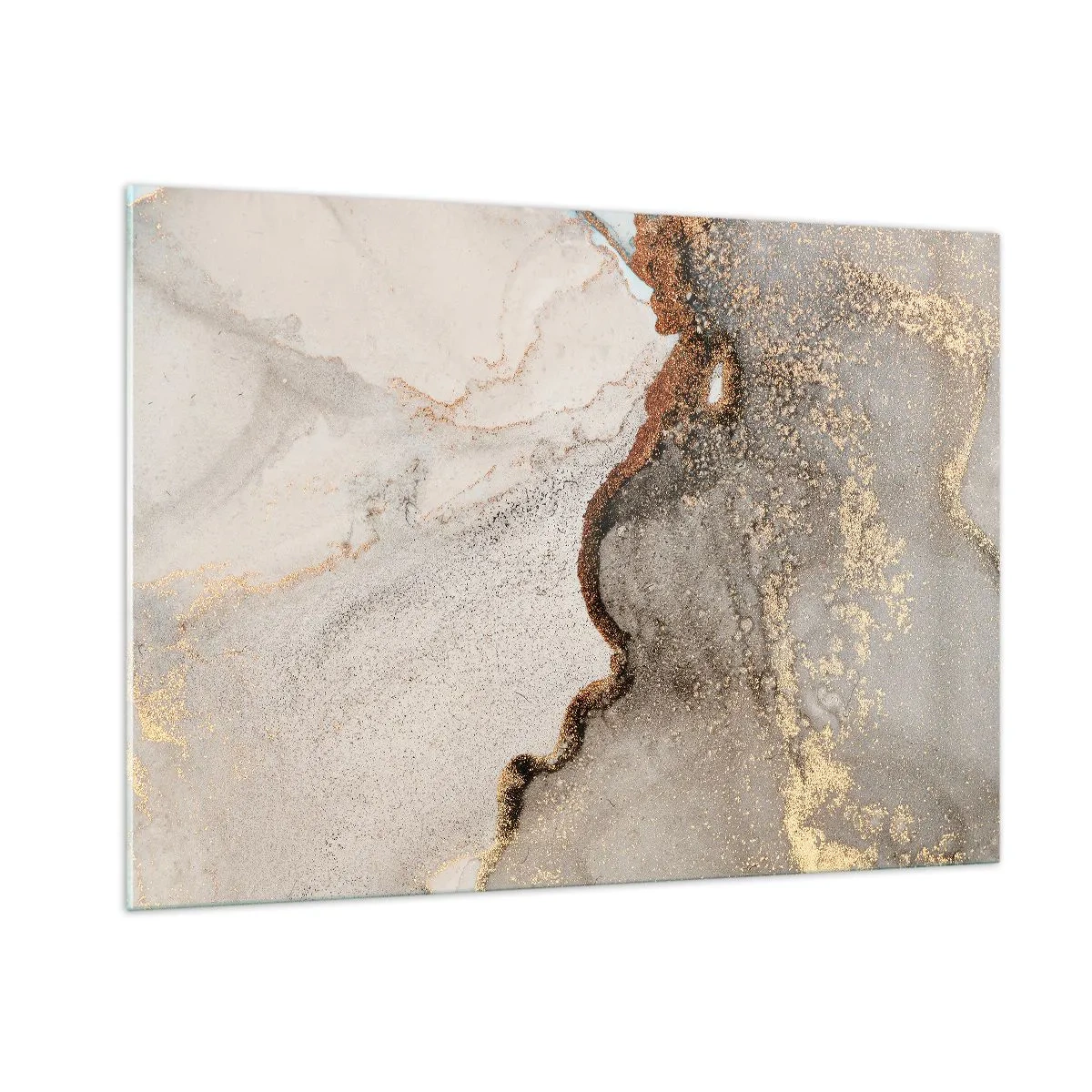 Tablou pe sticlă - La granița culorilor - 100x70 cm