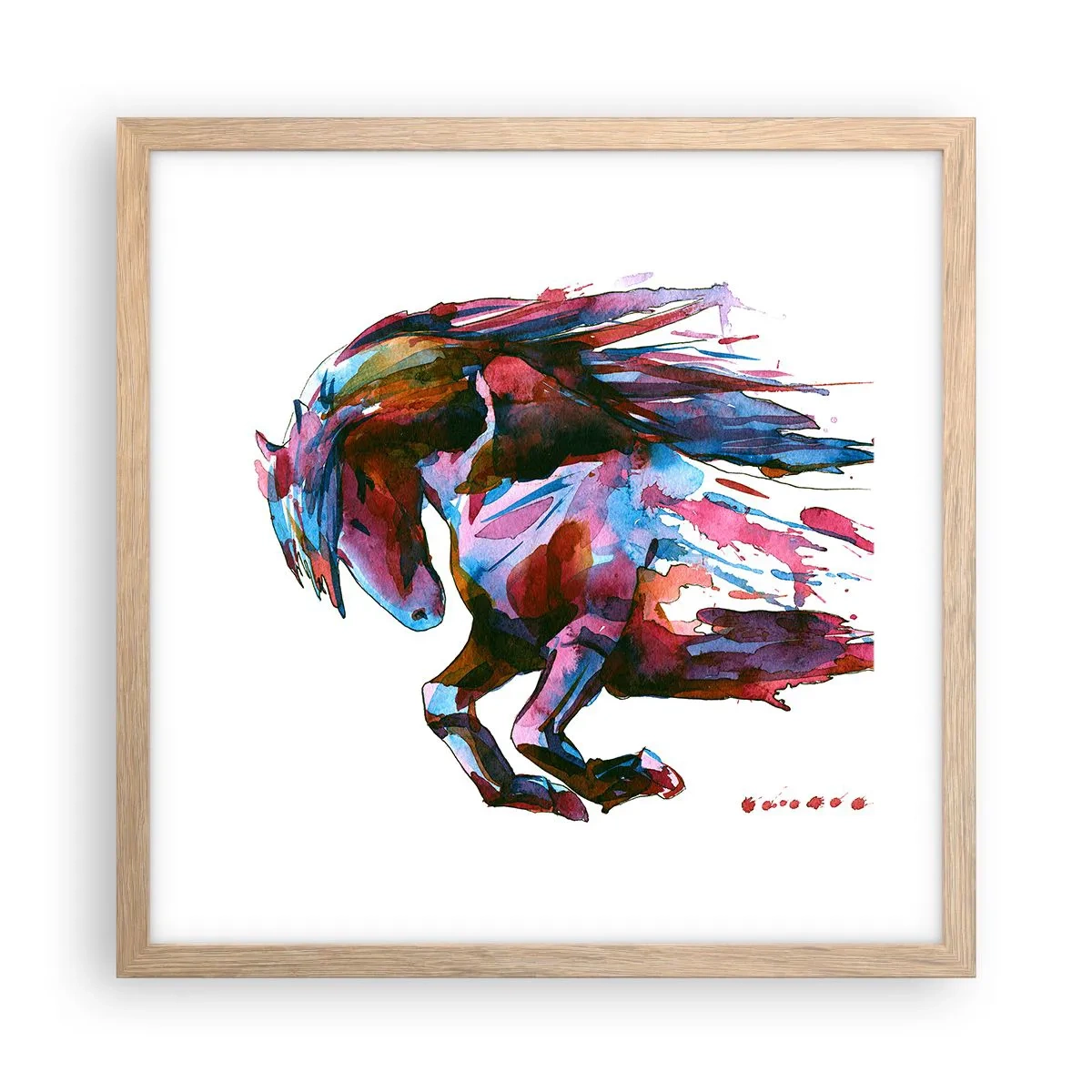 Poster în ramă de stejar deschis - În exaltare - 40x40 cm