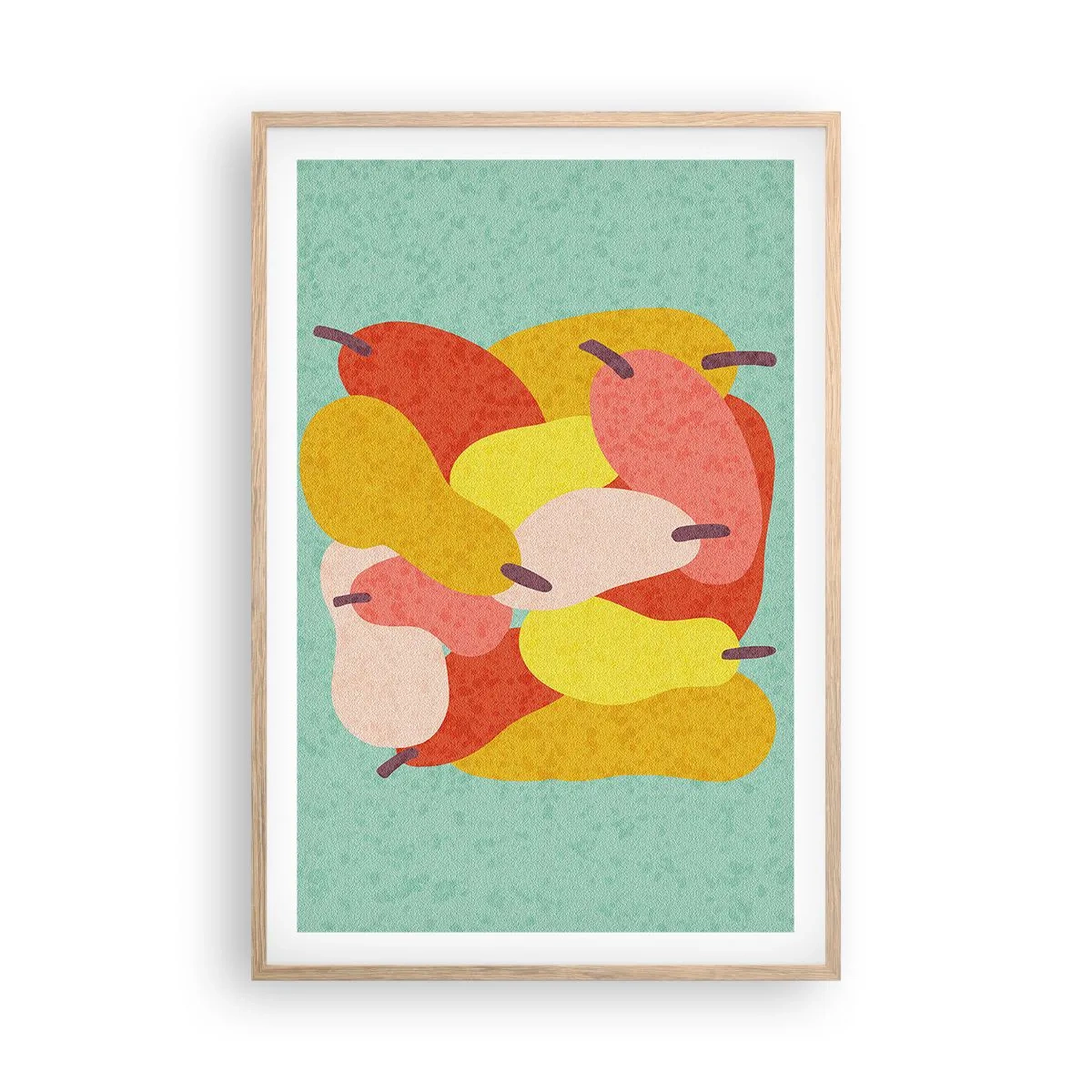 Poster în ramă de stejar deschis - Gustă soarele de vară - 61x91 cm