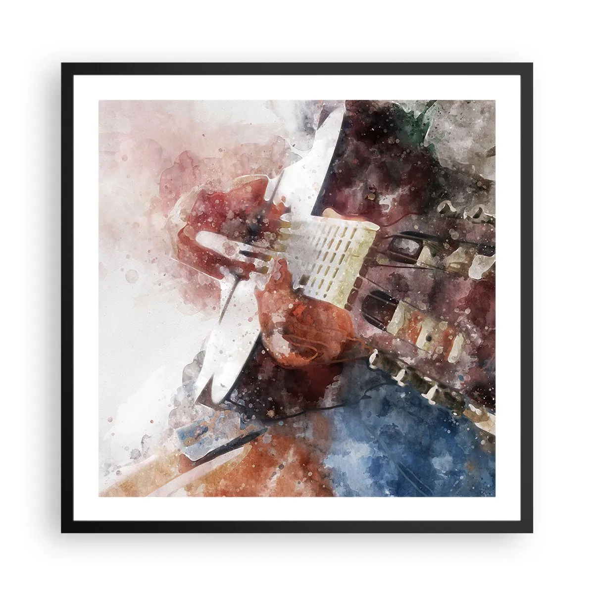 Poster în ramă neagră - Și ce părere ai? - 60x60 cm