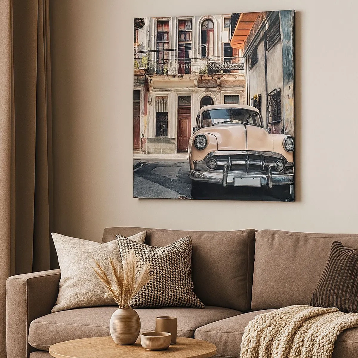 Tablou pe pânză - O siestă în Havana - 30x30 cm