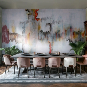 Tapet Standard Eco - Cu bățul pe apă - Abstracția, Bucată, Model modern - 400x280 cm