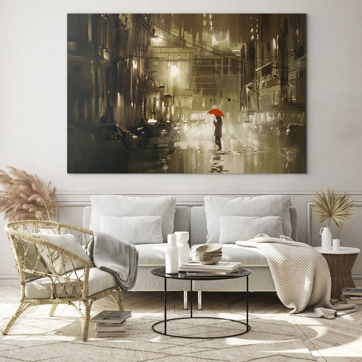 Tablou pe sticlă - Singură, dar nu singuratică - 120x80 cm
