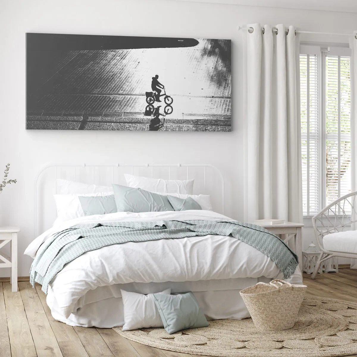 Tablou pe pânză - Înainte, prin oraș - 140x50 cm