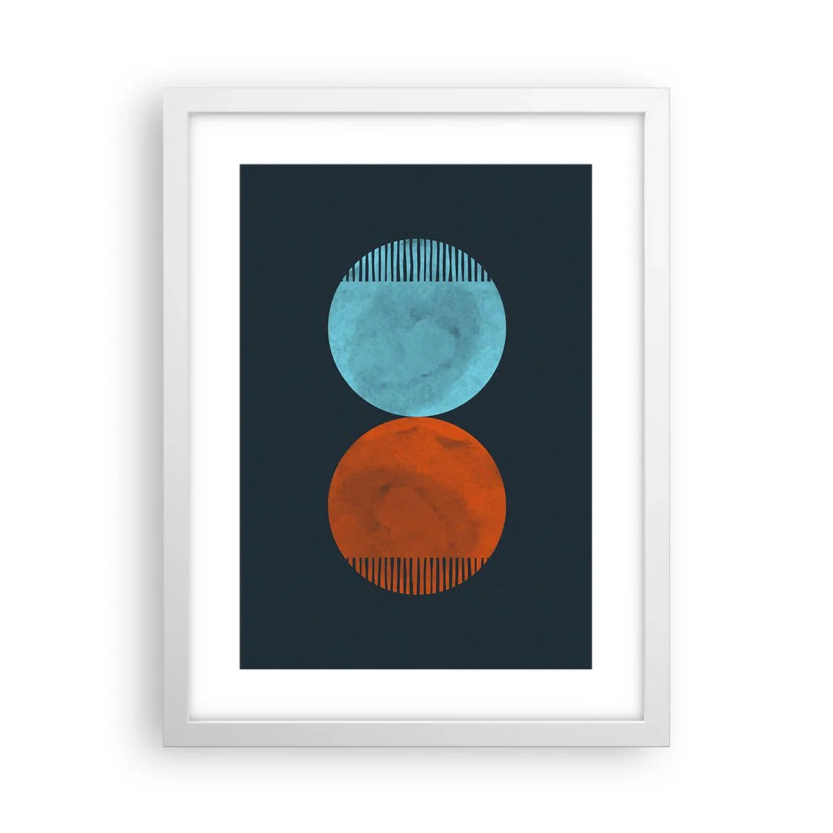 Poster în ramă albă - Doar geometrie? - 30x40 cm