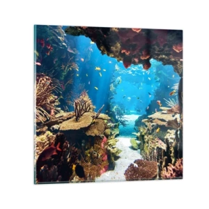 Tablou pe sticlă - Nu ai visat la asta - 30x30 cm