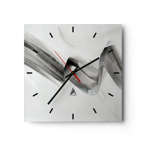 Ceas de perete - Ceas pe sticlă - Doar pentru distracție - 30x30 cm