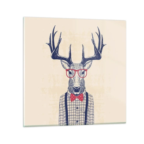 Tablou pe sticlă - O extravaganță jucăușă - 30x30 cm