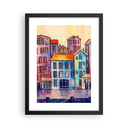 Poster în ramă neagră - Un oraș ca în basm - 30x40 cm