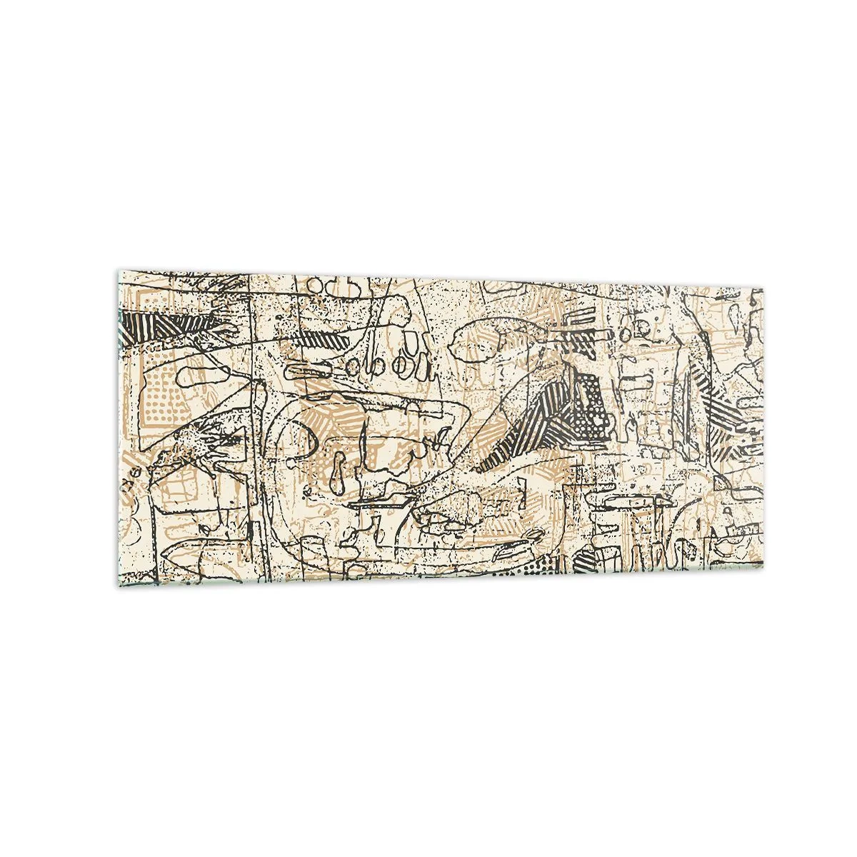 Tablou pe sticlă - Așteaptă să fie descifrat - 120x50 cm