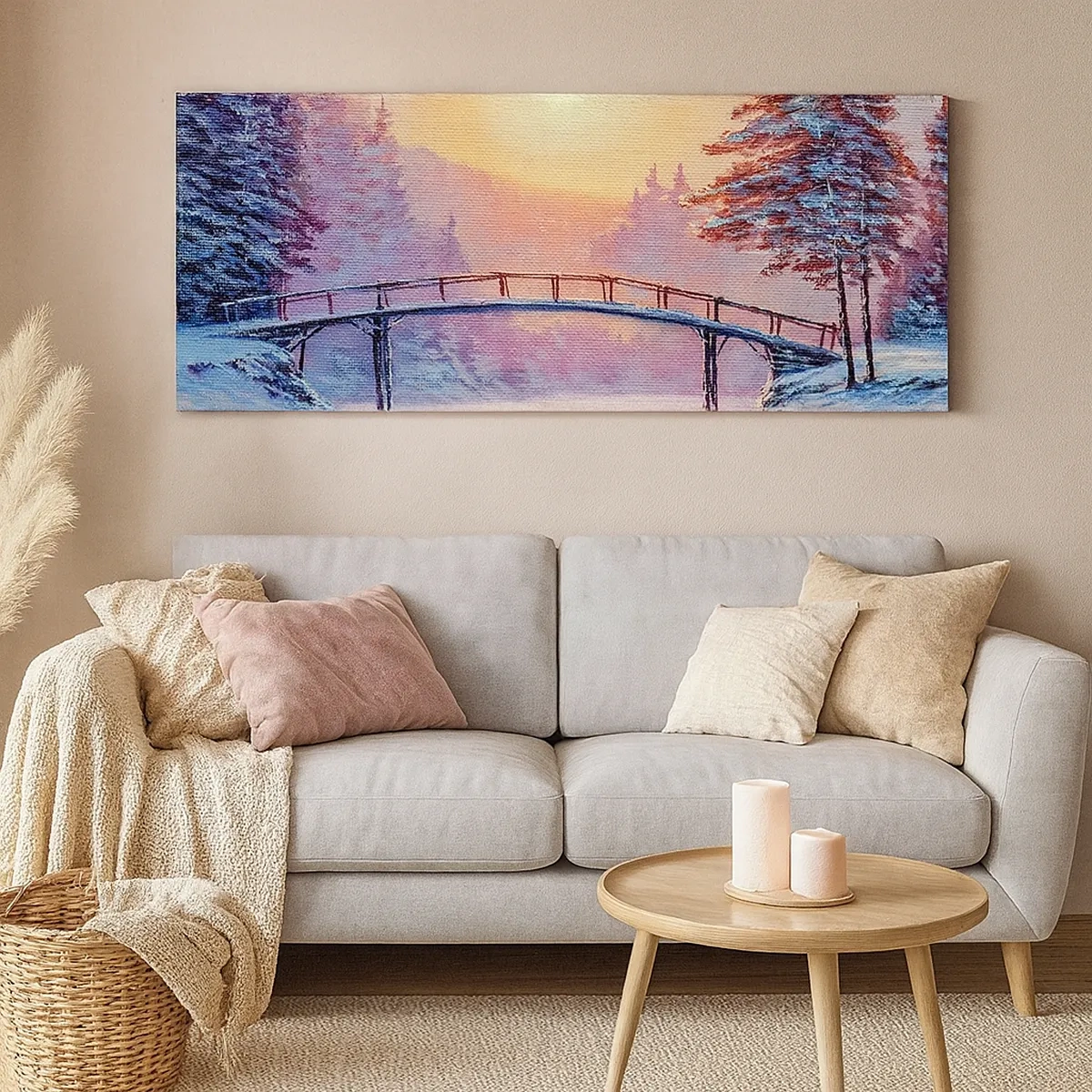 Tablou pe pânză - Cele patru anotimpuri - iarna - 30x30 cm