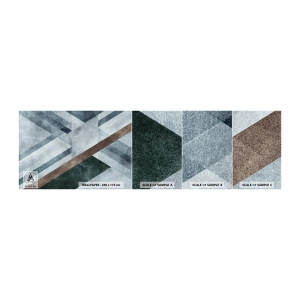 Mostră tapet autocolant Deluxe Sticker - Eleganța sofisticată a geometriei - Linii, Geometrie, Abstracția - 100x30 cm