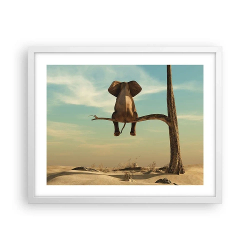 Poster în ramă albă - Un nou punct de vedere - 50x40 cm