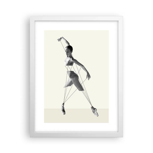 Poster în ramă albă - Într-un teatru de lumină - 30x40 cm