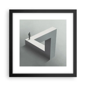 Poster în ramă neagră - Și totuși este posibil - 30x30 cm