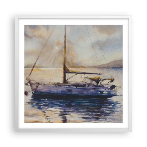 Poster în ramă albă - O seară în golf - 60x60 cm
