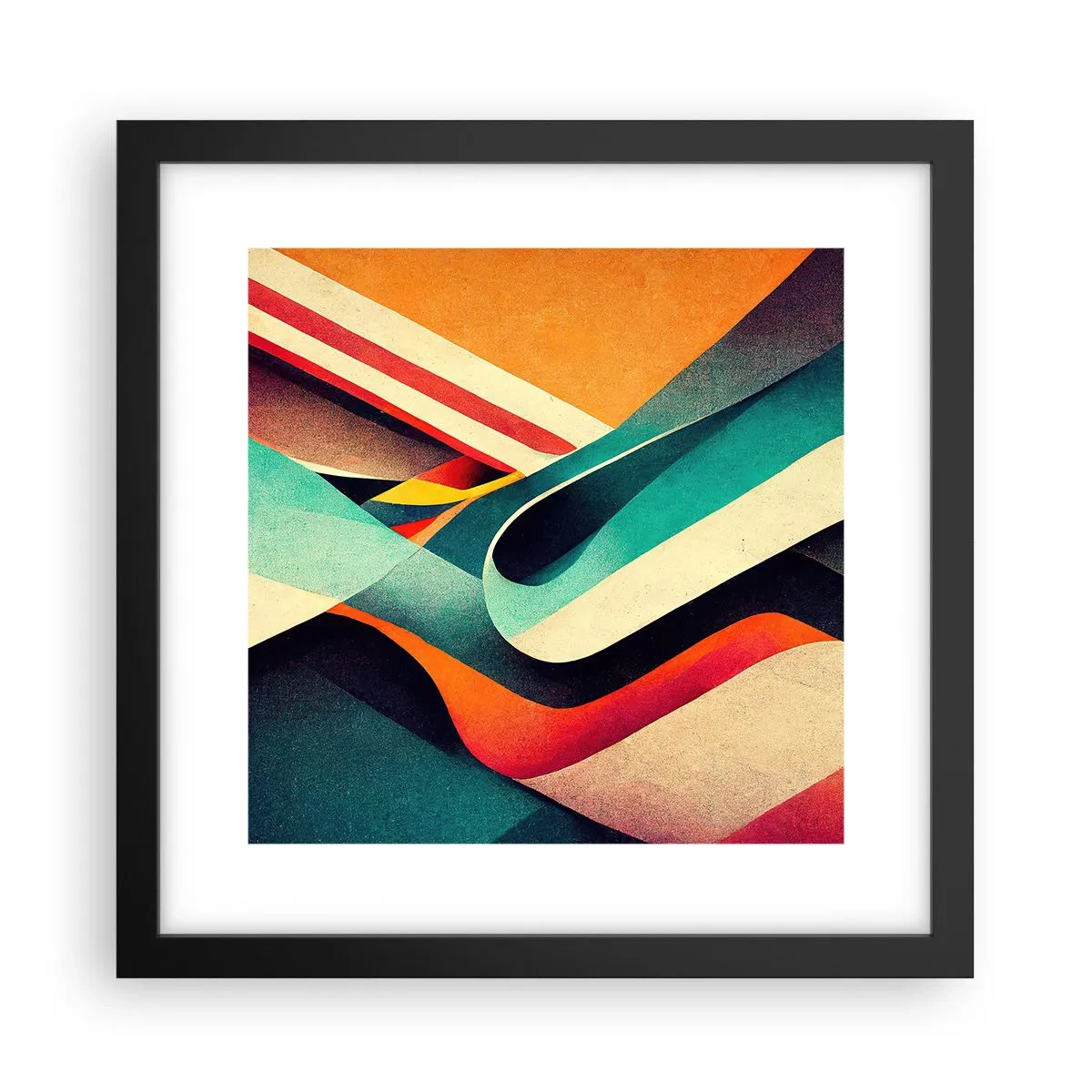 Poster în ramă neagră - Compoziție intensă - 30x30 cm