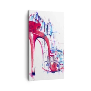 Tablou pe pânză - Eleganta din marele oraș - 45x80 cm