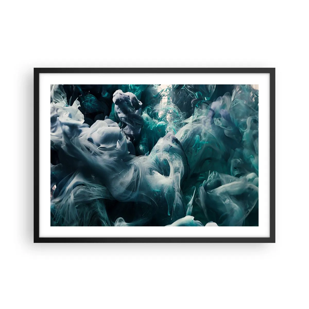 Poster în ramă neagră - Mișcarea culorilor - 70x50 cm