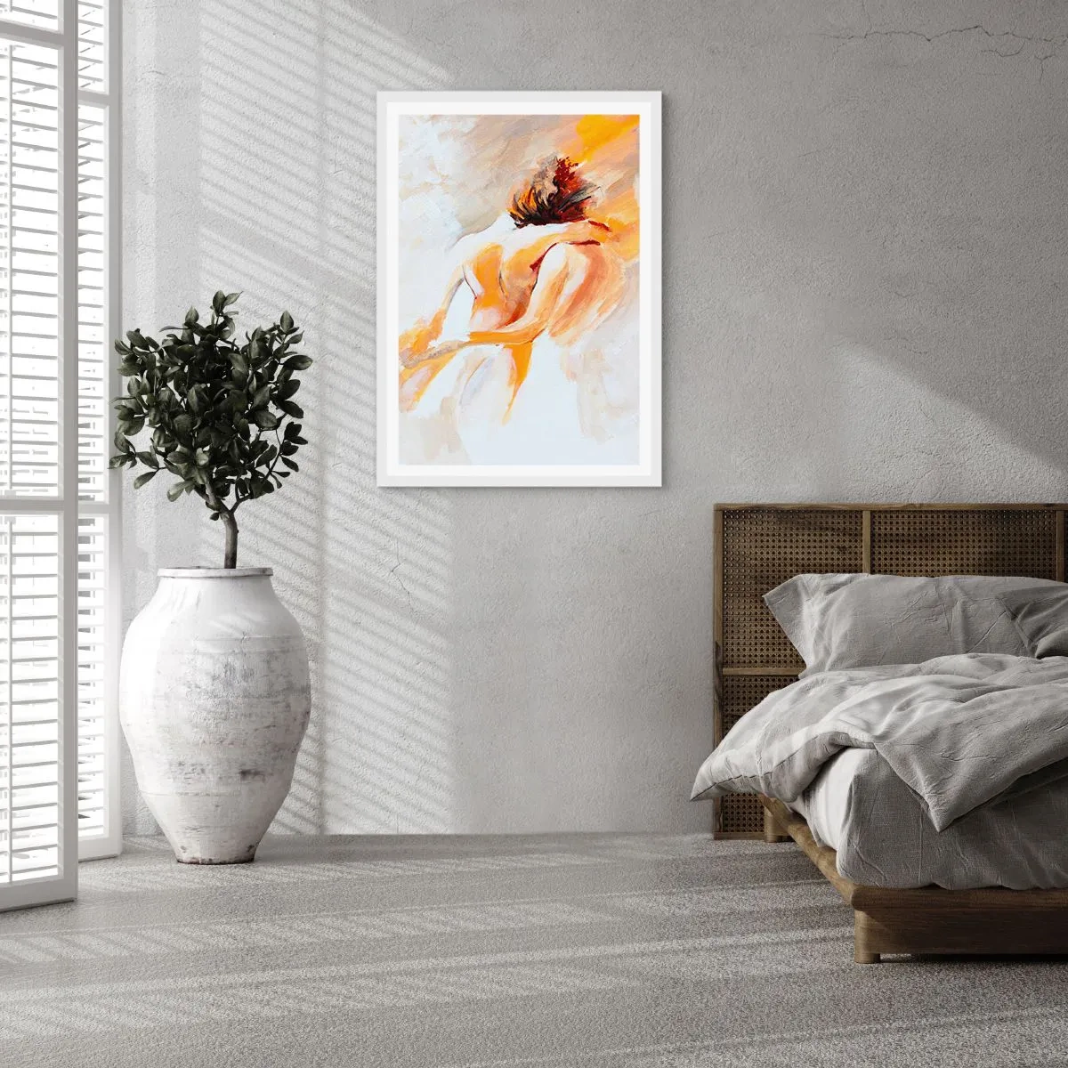 Poster în ramă albă - În cerul proximității - 70x100 cm