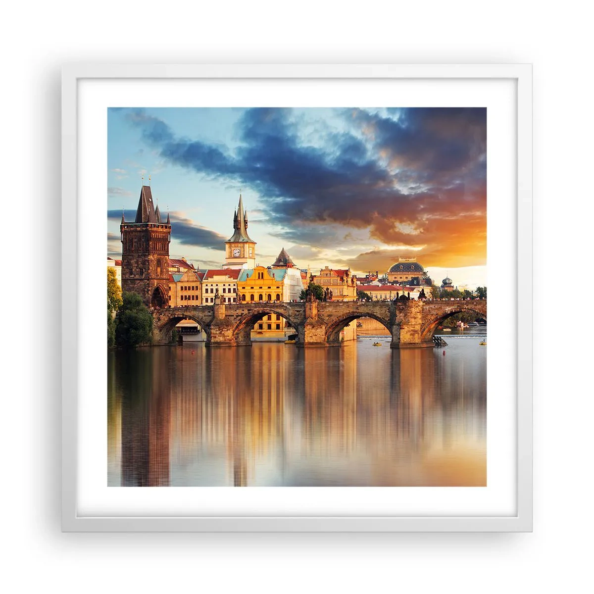 Poster în ramă albă - Frumoasă pentru veacuri - 50x50 cm