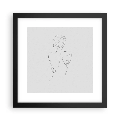 Poster în ramă neagră - Muzica corpului - 30x30 cm
