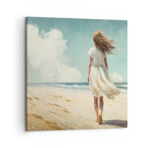 Tablou pe pânză - Vreau să întâlnesc soarele și vântul - 60x60 cm