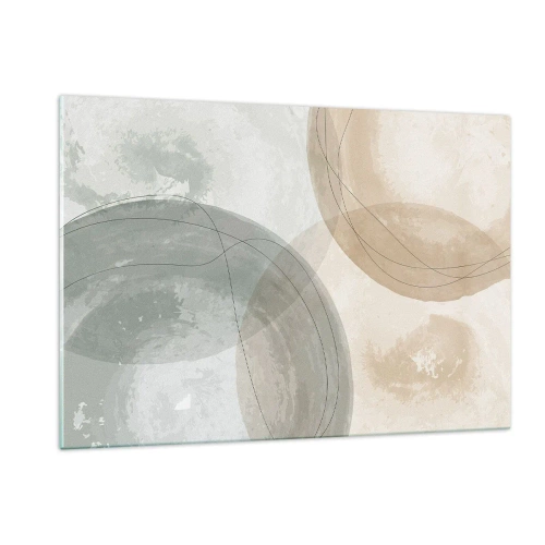 Tablou pe sticlă - Întrepătrunderea lumilor - 120x80 cm