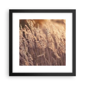 Poster în ramă neagră - Gata să întâmpine toamna - 30x30 cm