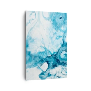 Tablou pe pânză - Concert de nuanțe de albastru - 80x120 cm