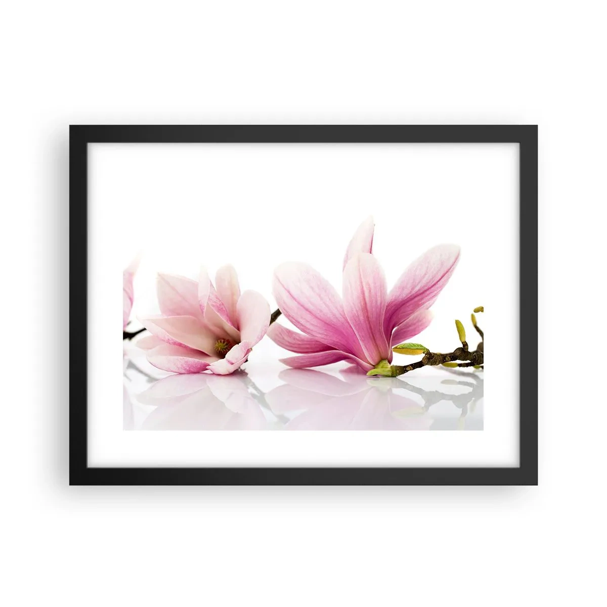 Poster în ramă neagră - Delicate ca o adiere de primăvară - 40x30 cm