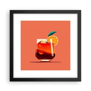 Poster în ramă neagră - Răcoare de vară - 30x30 cm