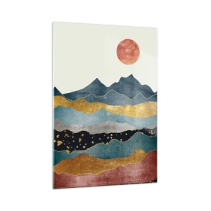 Tablou pe sticlă - Secțiunea transversală a lumii - 50x70 cm