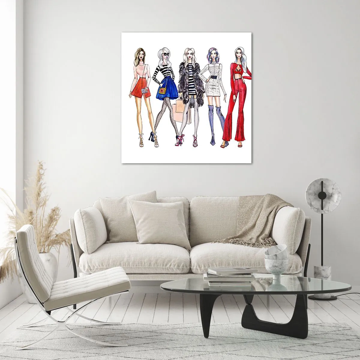 Tablou pe sticlă - Every week Fashion Week - 30x30 cm