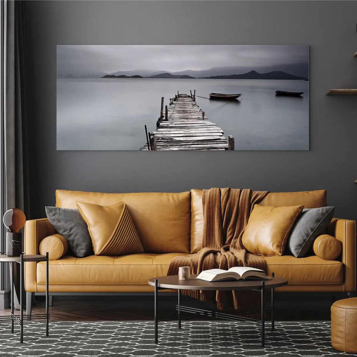 Tablou pe sticlă - Poți pleca mâine - 100x40 cm