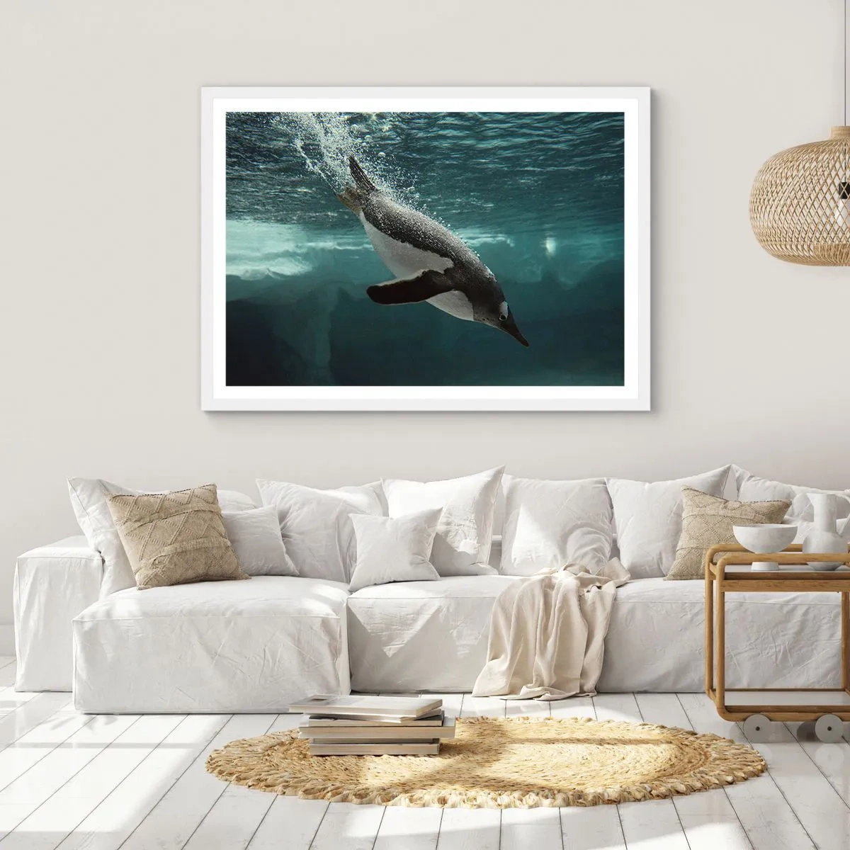 Poster în ramă albă - Bun venit în lumea mea - 50x40 cm